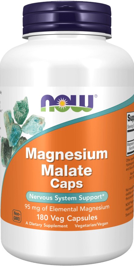 NOW FOODS magneesiummalaat 180 kapslit