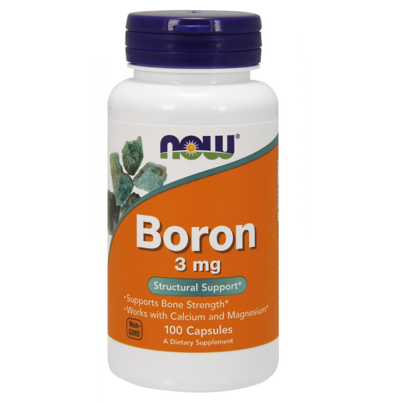 NOW FOODS Boor - boor 3 mg 100 kaps.