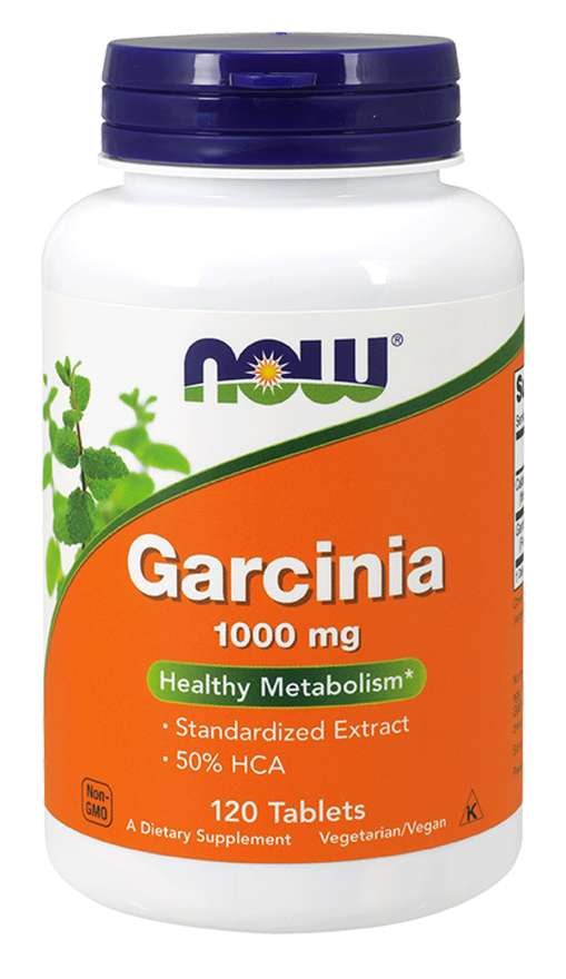 NOW FOODS Garcinia - Garcinia Cambogia 50% HCA 1000 mg 120 tabletti