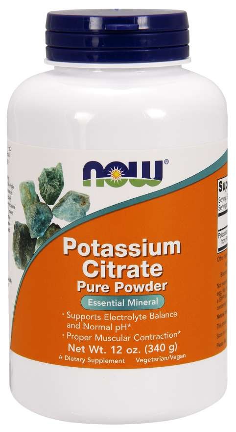 Now Foods kaaliumtsitraat 340 g
