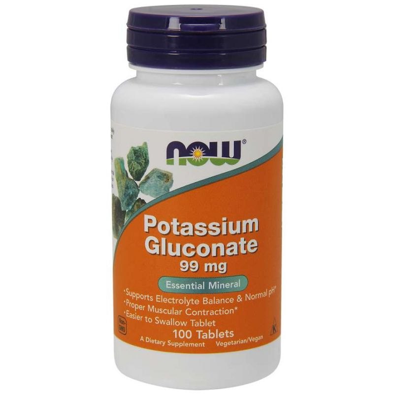 Now Foods Potassium Gluconate - kaaliumglükonaat 100 tabletti