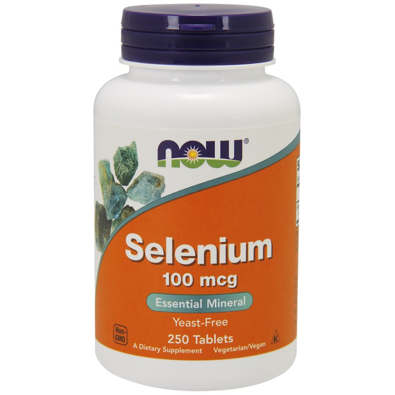 Now Foods Selenium - Seleen 100 µg 250 tabletti
