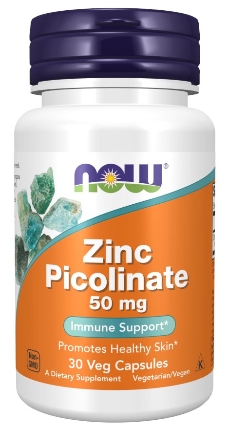 Now Foods tsinkpikolinaat 50 mg 30 kapslit