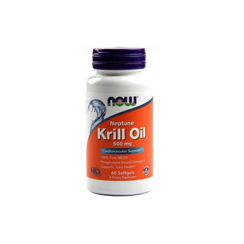 „Now Foods“ krilliõli 500 mg – „Neptun“ krilliõli DHA, EPA 60 kapslit