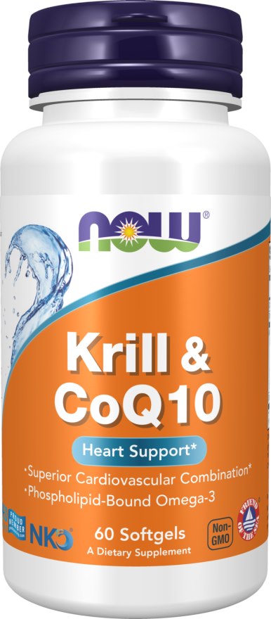 Now Foods Neptune Krill & Q10 – krilliõli 500 mg koensüüm Q10-ga 50 mg 60 kapslit