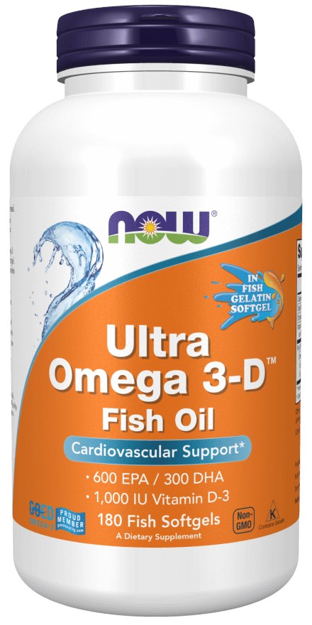 Now Foods Ultra Omega 3-D, 180 kapslit