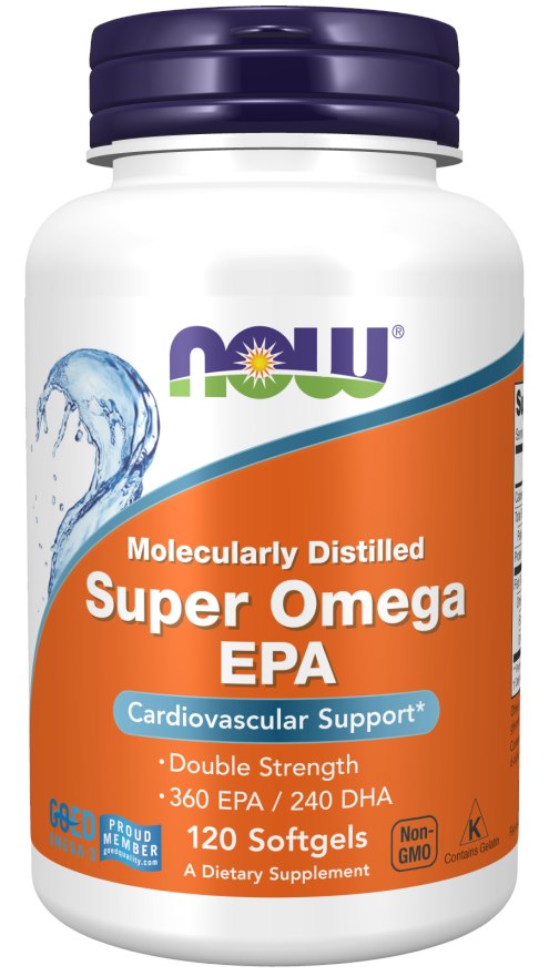 Now Foods Super Omega EPA 360 mg, DHA 240 mg, 120 kapslit