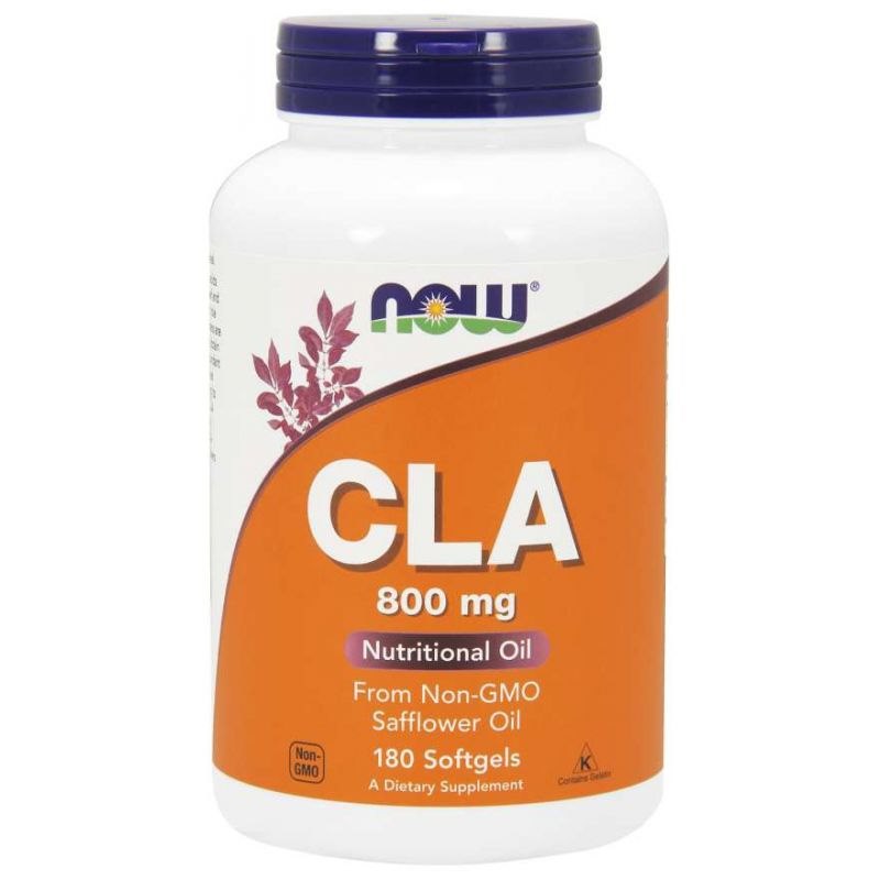 NOW FOODS CLA 800 mg - saflooriõlist saadud konjugeeritud linoolhape 180 kapslit