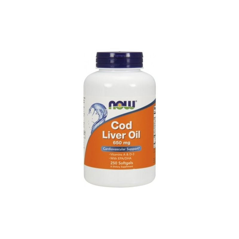 NOW FOODS Tursamaksaõli - Tran 650 mg 250 kapslit