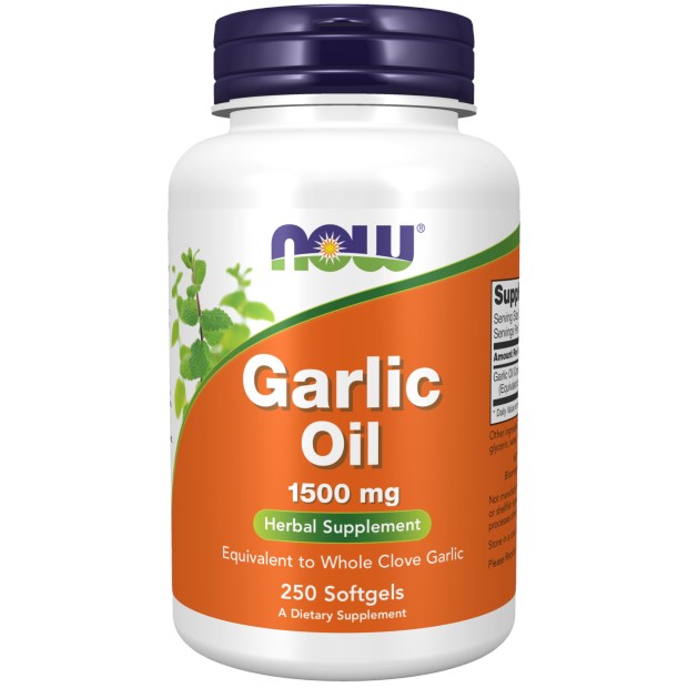 NOW FOODS Küüslauguõli 1500 mg – kontsentraat 3 mg 250 kapslit