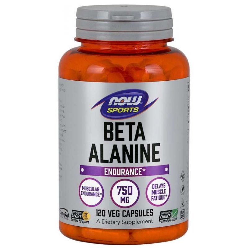 NOW FOODS CarnoSyn Beta-alaniin 750 mg 120 kapslit
