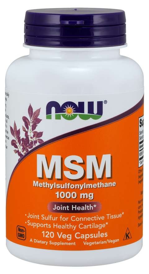 Now Foods Whey MSM – Methylsulfonylmethane 1000 mg 120 kaps.