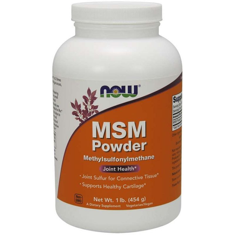 Now Foods pulber MSM – metüülsulfonüülmetaan 454 g