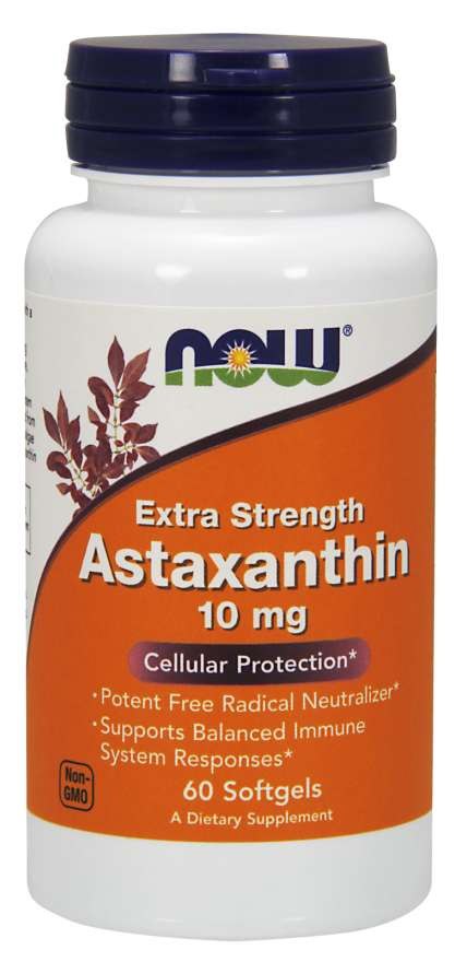 Now Foods Natural Astaxanthin 10 mg 60 kapslit