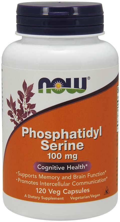 Now Foods fosfatidüülseriin – fosfatidüülseriin 100 mg 120 kapslit