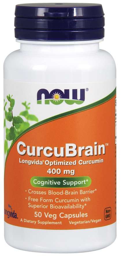 NOW FOODS CurcuBrain 400 mg 50 kapslit