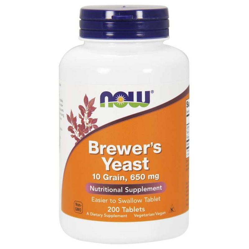 NOW FOODS alaus mielės 650 mg 200 tablečių - Magnis.lt