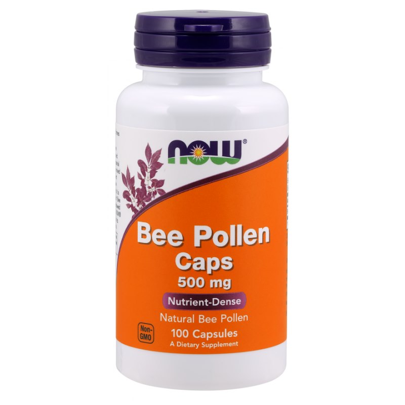 NOW FOODS õietolm 500 mg 100 kapslit