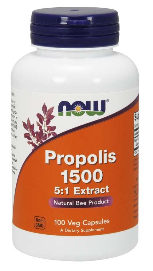 Now Foods Propolis 1500 - ekstrakt 5:1 100 kapslit