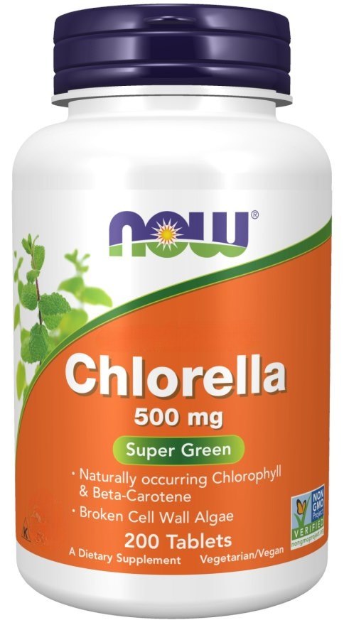 NOW FOODS Chlorella 500 mg 200 tabletti