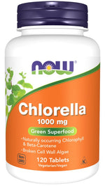 NOW FOODS Klorella 1000 mg 120 tabletti