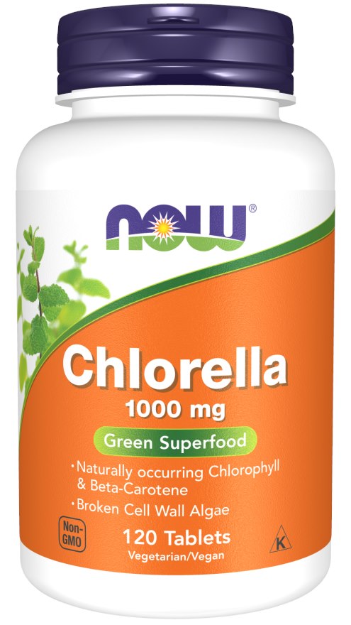 NOW FOODS Klorella 1000 mg 120 tabletti
