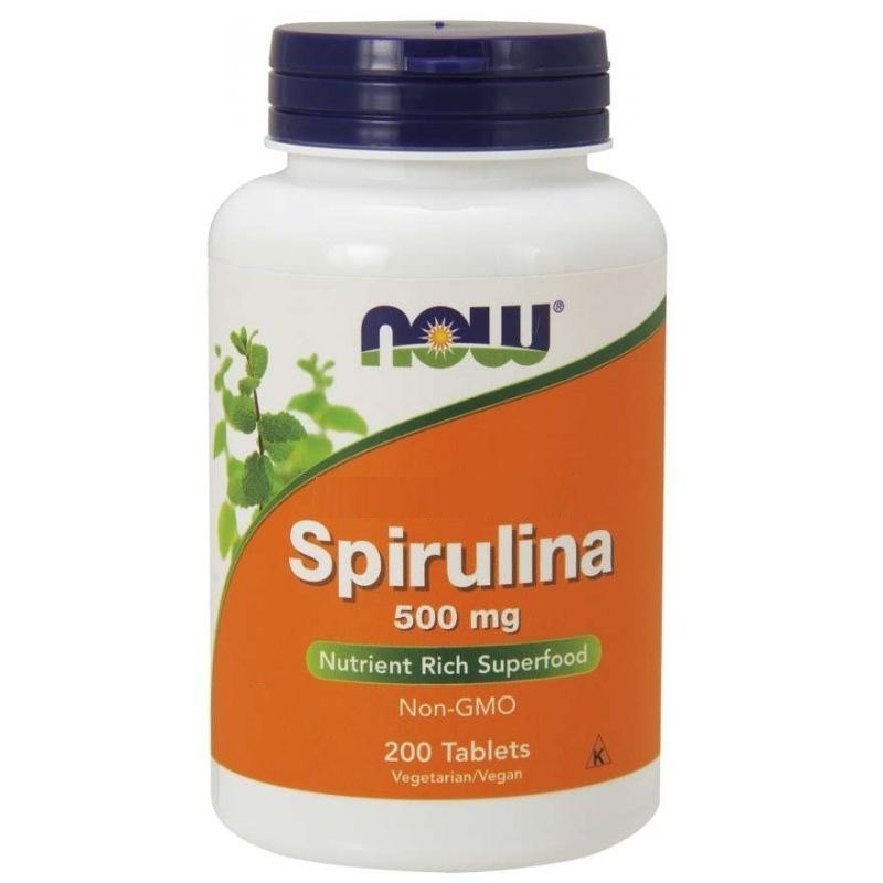 NOW FOODS Spirulina 500 mg 200 tabletti