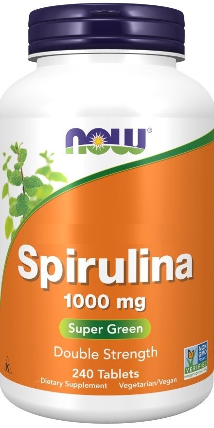 NOW FOODS Spirulina 1000 mg 240 tabletti