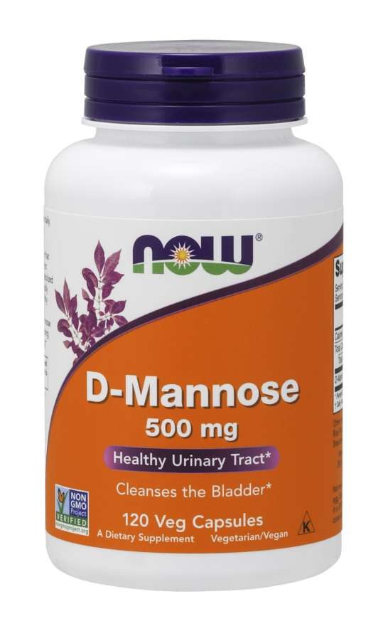 NOW FOODS D-mannoos 500 mg 120 kapslit