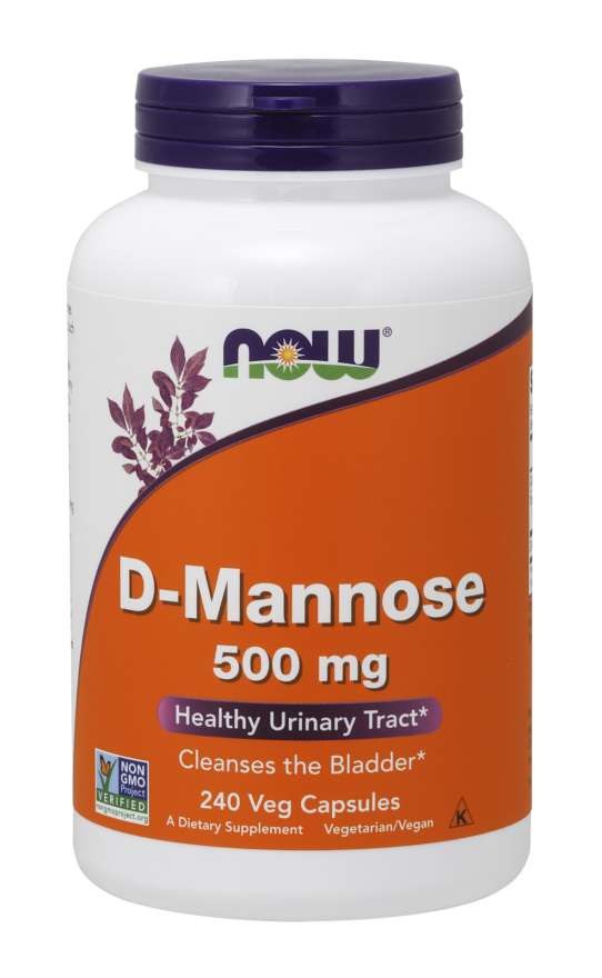 NOW FOODS D-mannoos 500 mg 240 kapslit