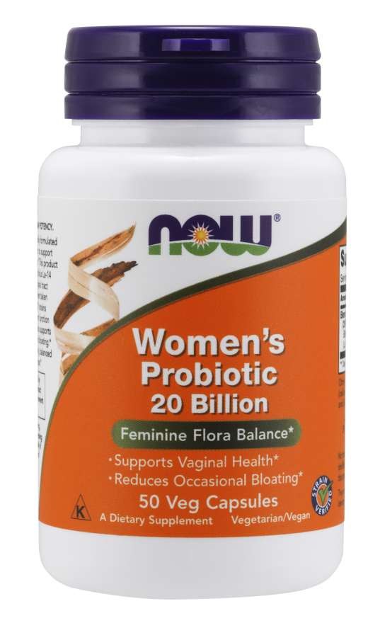 Now Foods' naiste probiootikum – probiootikum naistele, 20 miljardit CFU 50 kapslit
