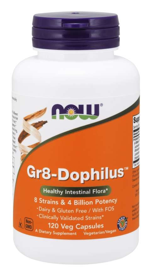 Now Foods probiootikum Gr8-Dophilus 120 kapslit