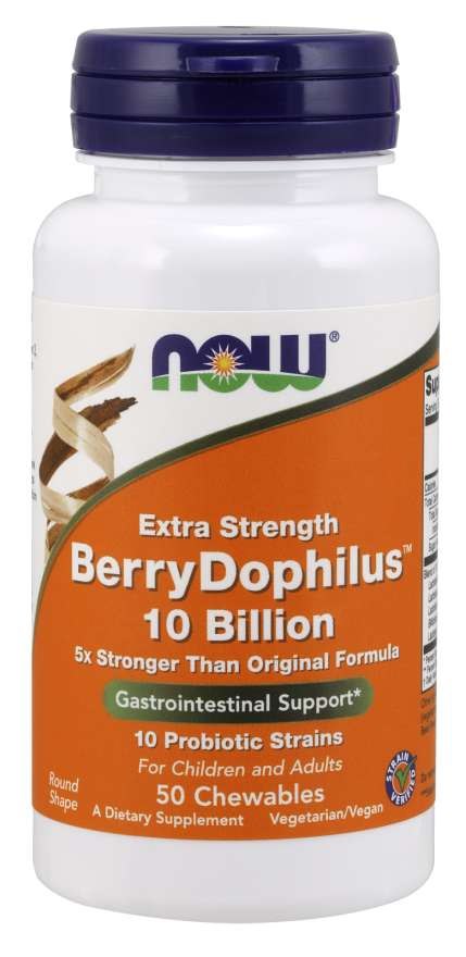 Now Foods BerryDophilus probiootikum 50 närimistabletti