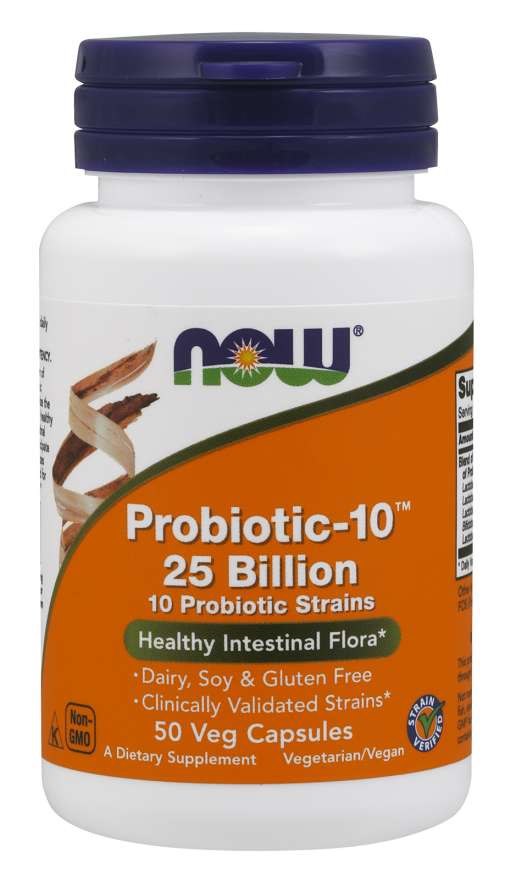 Now Foods Probiotic-10 – 25 miljardit 50 kapslit