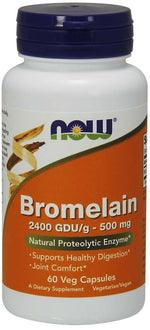 NOW FOODS Bromelain 2400 GDU 500 mg 60 kapslit