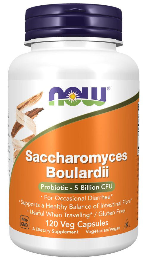 Now Foods probiootikum Saccharomyces Boulardii, 120 kapslit