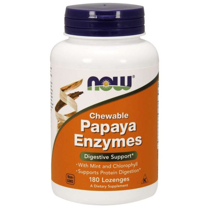 NOW FOODS Enzyme Papain 2000 USP – Papaia ensüümid 180 tabletti