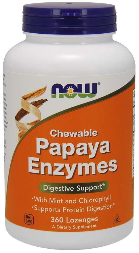 NOW FOODS Ensüüm Papaia 2000 USP – Papaia ensüümid 360 tabletti