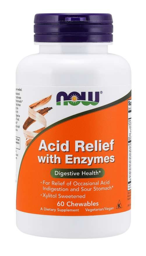 NOW FOODS Rõõmsust leevendav vahend ensüümidega 60 tabletti
