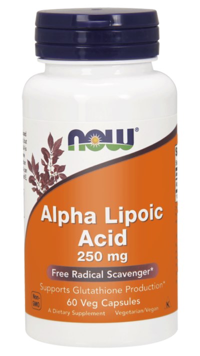 NOW FOODS alfa lipoehape 250 mg 60 kapslit
