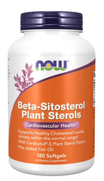 NOW FOODS Beta-sitosterooli taimesteroolid - taimesteroolid 180 kapslit
