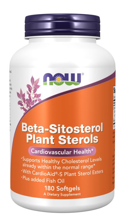 NOW FOODS Beta-sitosterooli taimesteroolid - taimesteroolid 180 kapslit