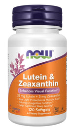 Now Foods Luteiin 25 mg ja Zeaksantiin 5 mg 120 kapslit
