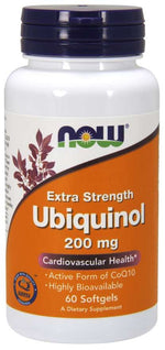 Now Foods Ubiquinol – koensüüm Q10 200 mg 60 kapslit