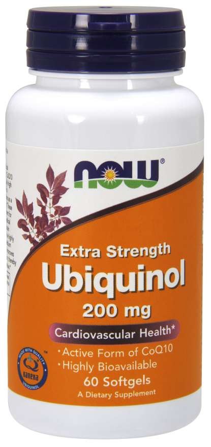 Now Foods Ubiquinol – koensüüm Q10 200 mg 60 kapslit