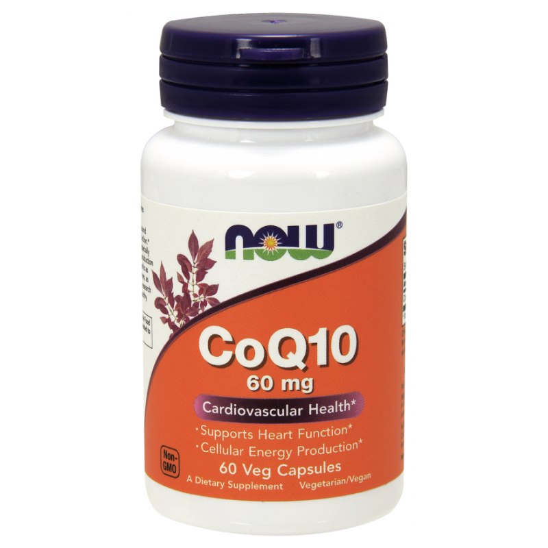 NOW FOODS Koensüüm Q10 60 mg 60 kapslit