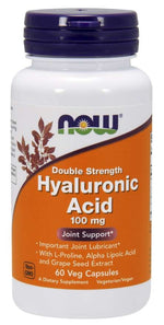 NOW FOODS hüaluroonhape 100 mg 60 kapslit
