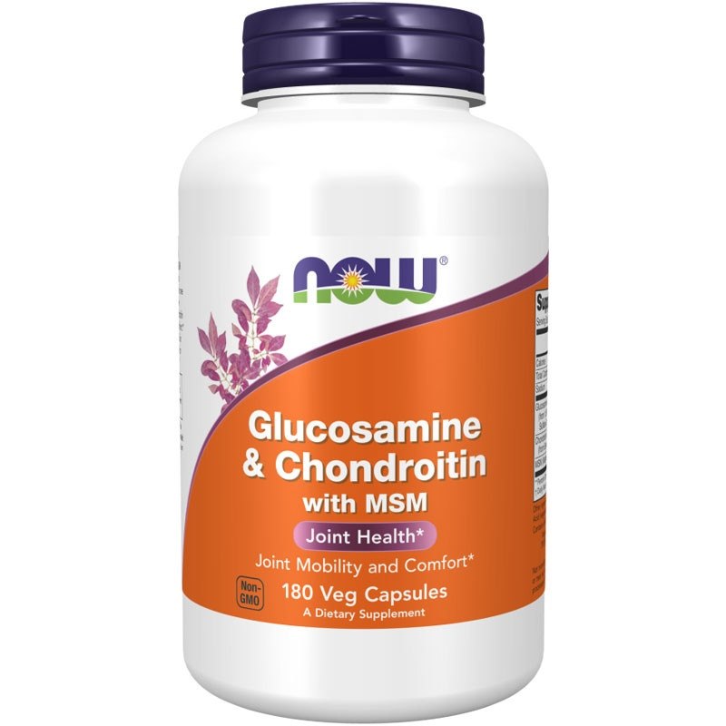 NOW FOODS Glucosamine Chondroitin with MSM 180 kapsulių