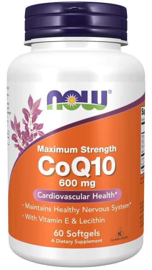 NOW FOODS koensüüm Q10 600 mg 60 kapslit