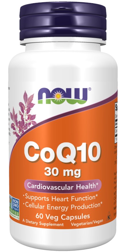 NOW FOODS koensüüm Q10 30 mg 60 kapslit
